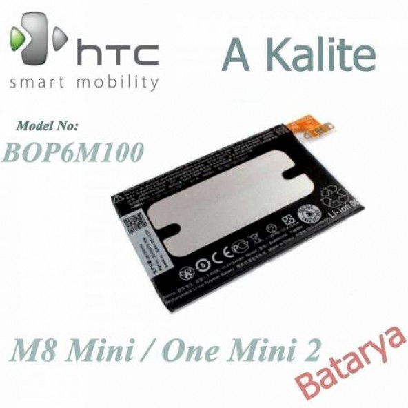 Htc M8 Mini One Mini 2 Batarya Bop6M100 Uyumlu Yedek Batarya