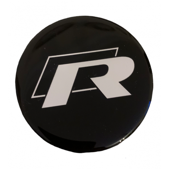 VOLKSWAGEN R LOGOLU 56 MM JANT GÖBEK DAMLA STICKER - Resim 2