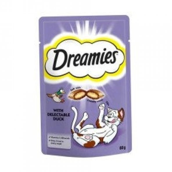 Dreamies Ördekli Kedi Ödül Maması 60 Gr - Resim 2