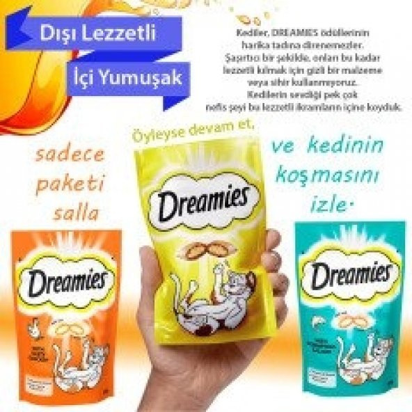Dreamies Tavuklu Kedi Ödül Maması 60 Gr - Resim 2