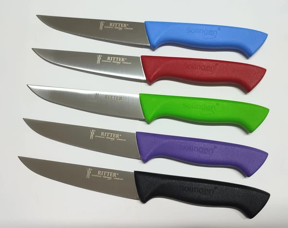 SOLİNGEN GÜNLÜK KULLANIM BIÇAĞI SİYAH 4 ADET '' 13 cm - Resim 2