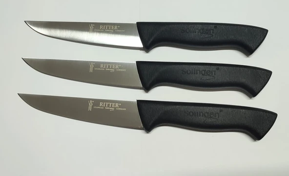 SOLİNGEN GÜNLÜK KULLANIM BIÇAĞI SİYAH 4 ADET '' 13 cm ürün görseli