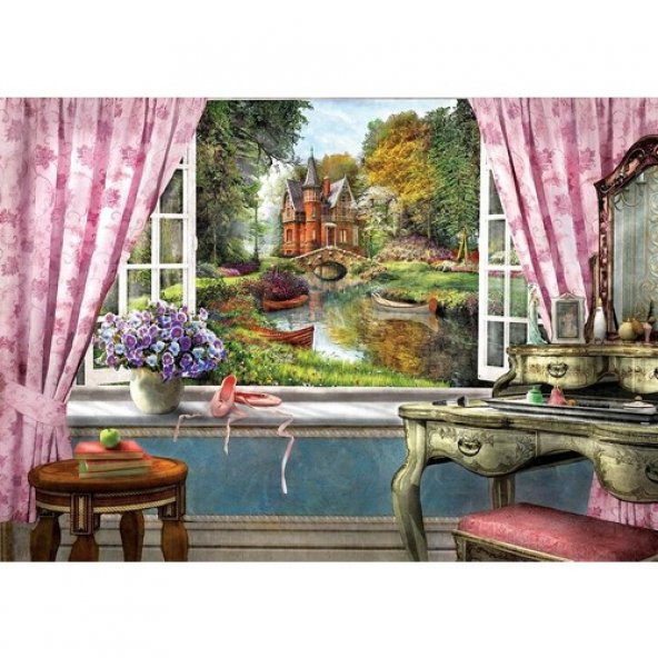 Art Puzzle 1500 Parça Penceremdeki Şato 5388 - 2