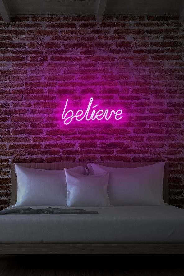 Neon Led Işıklı Believe Yazısı - 1