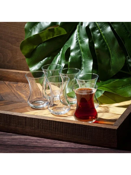 Paşabahçe 42381 İnce Belli Çay Bardağı 125 cc 6'lı ürün görseli 1