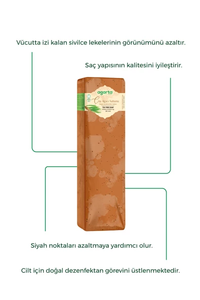 Agarta Doğal El Yapımı Çay Ağacı Sabunu 1400 gr - 2
