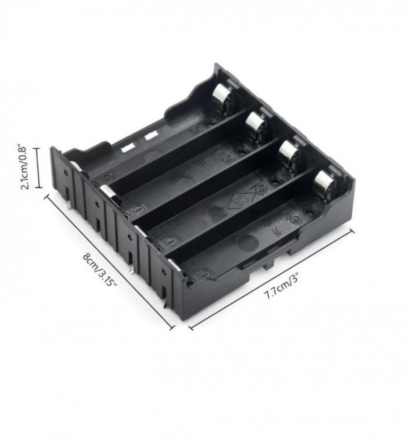18650 4lü Pil Yuvası Pcb Montajlı(LityumLi-Ion)