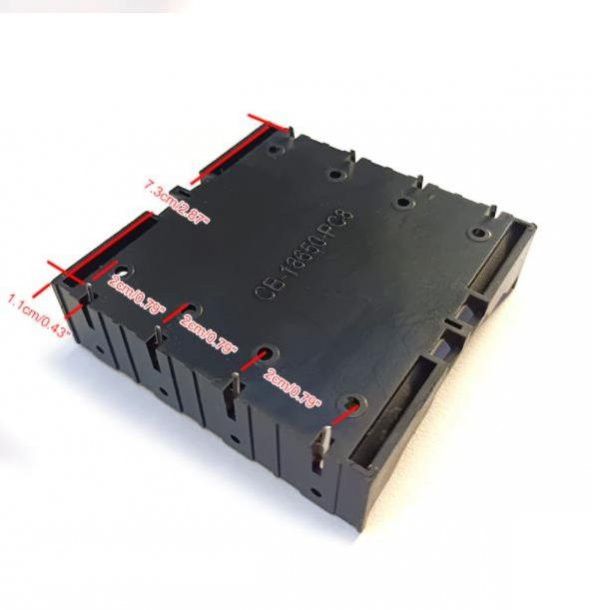 18650 4lü Pil Yuvası Pcb Montajlı(LityumLi-Ion) - Resim 3