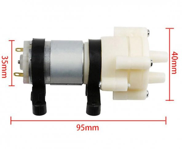 DC 6-12V Mini Su Pompası R385 Akvaryum Sera - 2