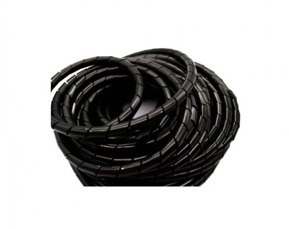 5 Metre Kablo Toplama Spirali Siyah(8mm)