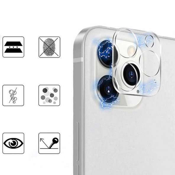 Apple iPhone 13 Pro Zore Kamera Lens Koruyucu Cam Filmi - 5