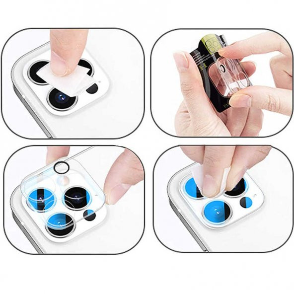 Apple iPhone 13 Pro Zore Kamera Lens Koruyucu Cam Filmi - 6