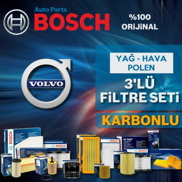 Volvo V40 1.6 D2 Dizel Bosch Filtre Bakım Seti 2013-2016 - 1