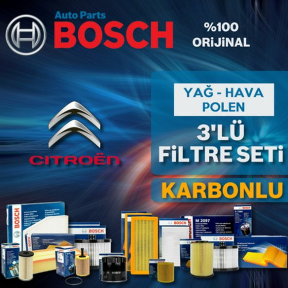 Citroen C4 1.6 E-hdi Bosch Filtre Bakım Seti 2011-2015