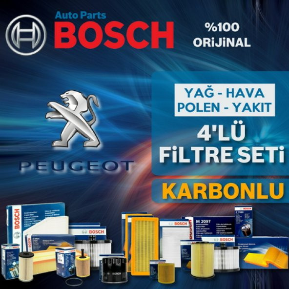 Peugeot Partner 1.9 Dizel Bosch Filtre Bakım Seti 2002-2008 - 1