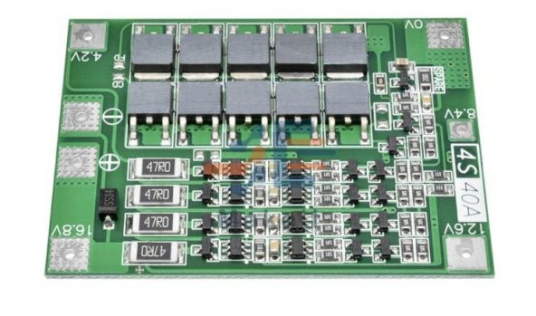 4S 40A BMS 16.8V 18650 Lityum LiPo Pil Şarj Koruma Modülü - 6