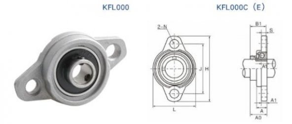 Kfl000 Yataklı Rulman(10mm) - Resim 3