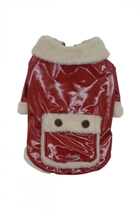 Burgundy Clara Küçük Irk Köpek Montu - L