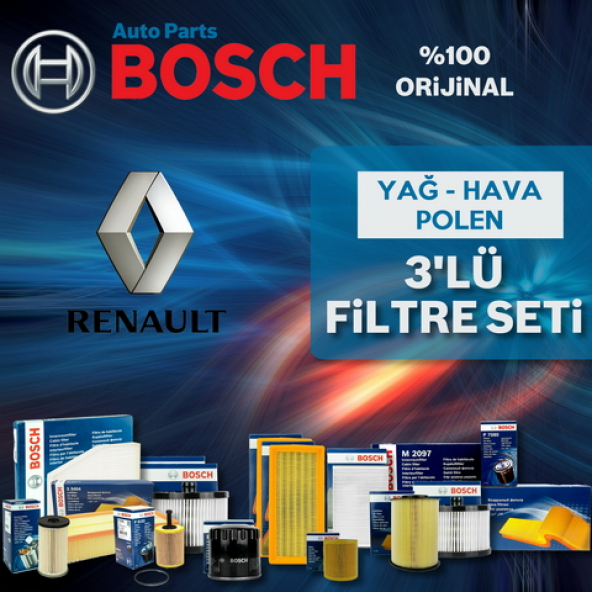 Renault Clio 3 1.5 Dcı Bosch Filtre Bakım Seti 2005-2012