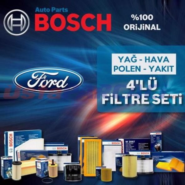 Ford Focus 1.6 Tdcı Bosch Filtre Bakım Seti e5 2011-2015 - 1