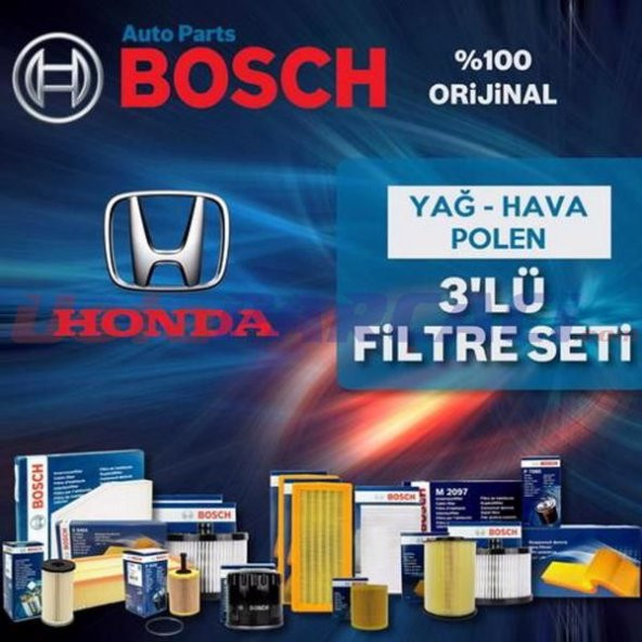 Honda Jazz 1.4 Bosch Filtre Bakım Seti 2002-2008 L13a