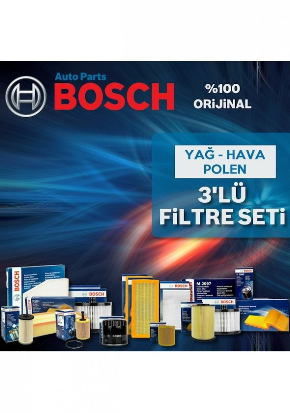 Toyota Verso 1.6 Bosch Filtre Bakım Seti 2009-2016