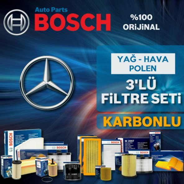 Mercedes C180 Komp. Bosch Filtre Bakım Seti w204 2008-2011