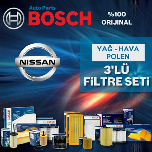 Nissan Micra 1.2 Bosch Filtre Bakım Seti K13 2011-2017
