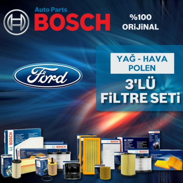 Ford Fiesta 1.6 Bosch Filtre Bakım Seti 2013-2016