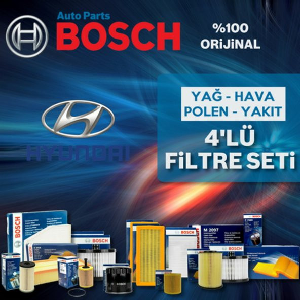 Hyundai Accent 1.5 Crdi Bosch Filtre Bakım Seti 2002-2005
