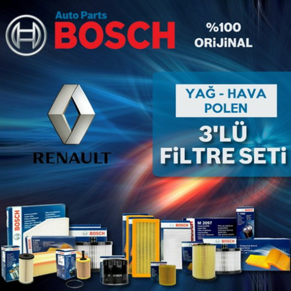 Renault Clio 2 1.5 Dci Bosch Filtre Bakım Seti 2001-2013