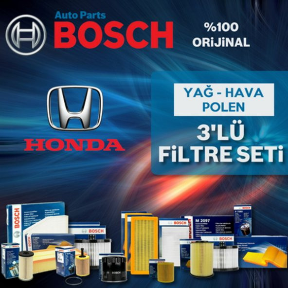Honda Jazz 1.4 Bosch Filtre Bakım Seti 2009-2014 L13z