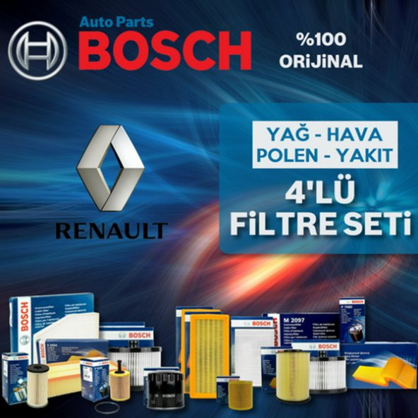 Renault Megane 2 1.5 Dci Bosch Filtre Bakım Seti 2002-2009