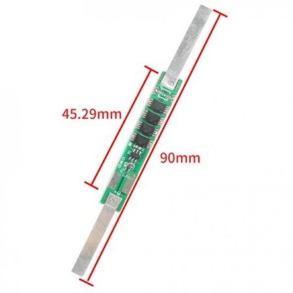 1S 6A BMS 3.7 V 18650 Lityum LiPo Pil Şarj Koruma Modülü(4MOS)