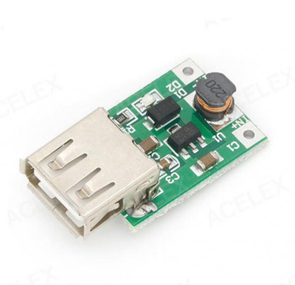 5 V 1200 mA USB Çıkışı Voltaj Yükseltici Regülatör Kartı - Step Up