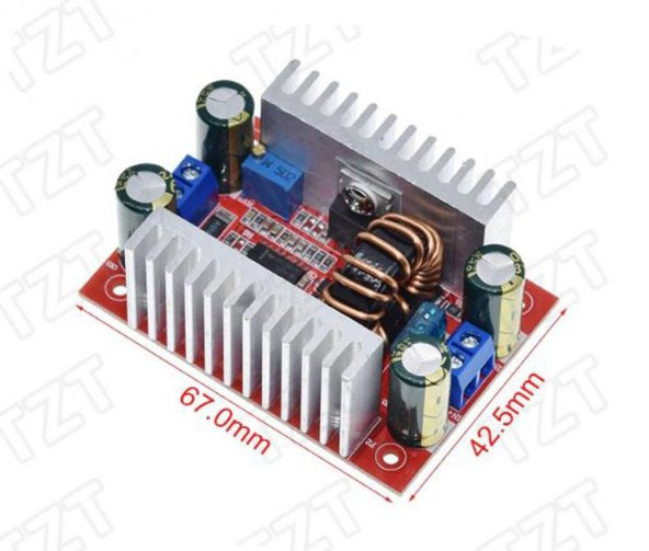 400w 15A DC-DC Voltaj Yükseltici Boost Converter Regülatör - 3