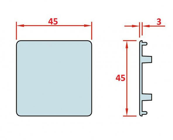 45x45 Sigma Profil Kapağı - Resim 2