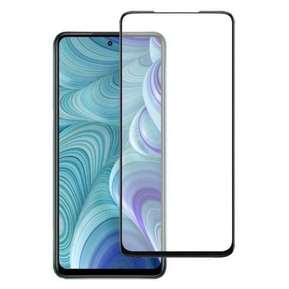 İnfinix Hot 11S Tam Ekran Koruyucu 5D Cam Siyah Çerçeveli ürün görseli