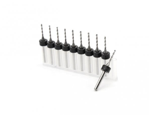 PCB MİKRO MİNİ KARBÜR MATKAP UCU HSS 10lu 0.6mm ürün görseli