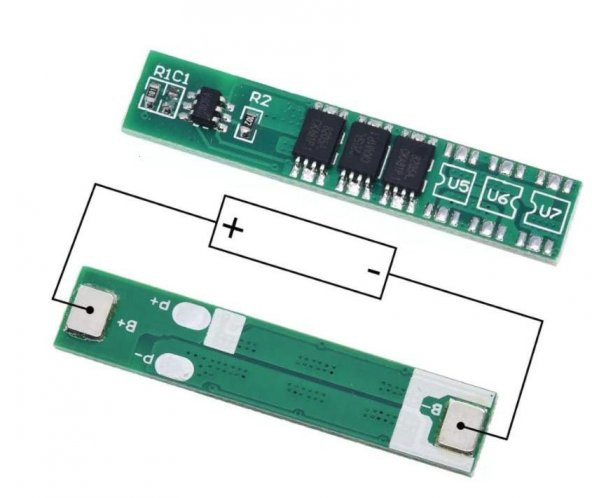 1S 5A BMS 3.7V-4.2V 18650 Lityum LiPo Pil Şarj Koruma Modülü