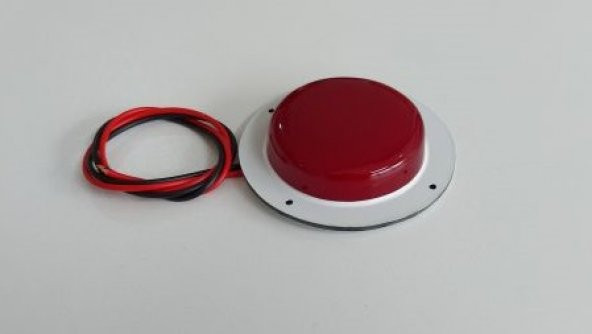 Mini Yuvarlak Led Lamba Marine Yat Tekne Karavan 12V DC (KIRMIZI) ürün görseli 1