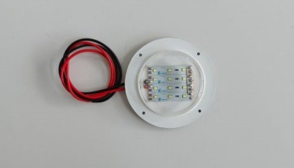 Mini Yuvarlak Led Lamba Marine Yat Tekne Karavan 12V DC (GÜNIŞIĞI ürün görseli 1