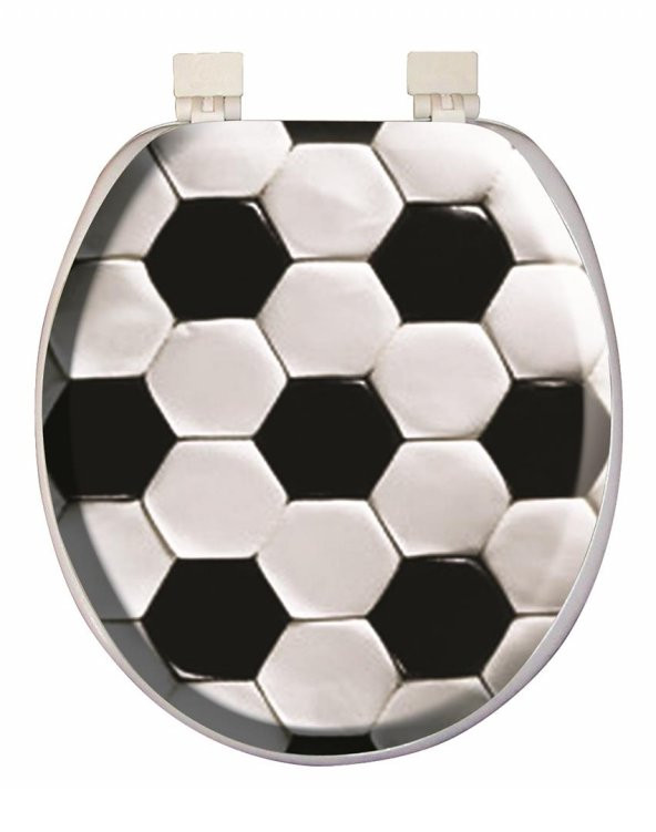 Softy Classic Desenli Yumuşak Klozet Kapağı Beyaz