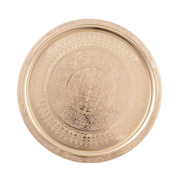 Canba Beylerbeyi Turkuaz Butik Bakir Tabak 38 cm ürün görseli 1