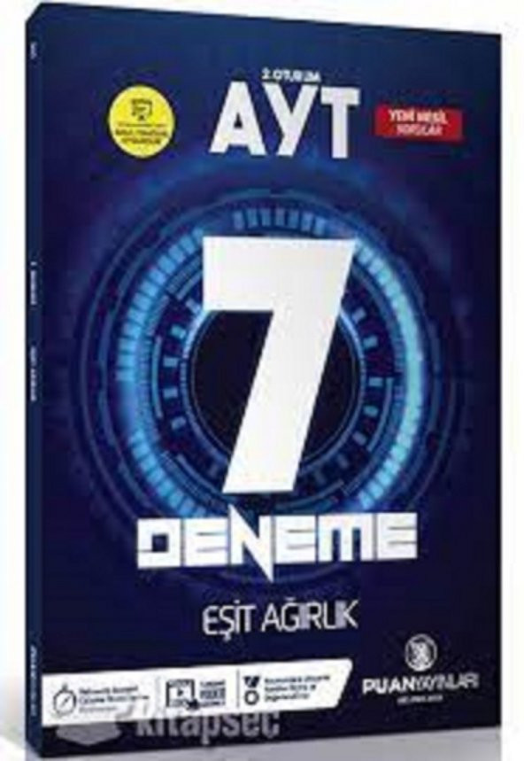 Puan Yayınları Ayt Eşit Ağırlık 7 Deneme