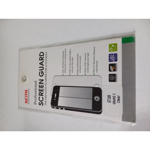 ASLANTİC SAMSUNG GRAND 2 G7106 ŞEFFAF EKRAN KORUYUCU