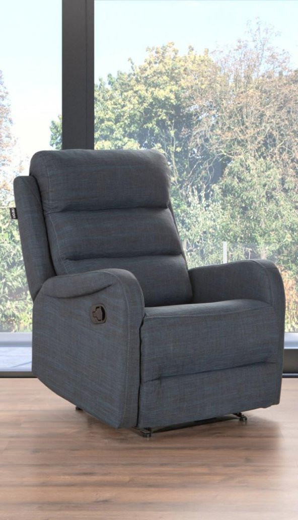 Niron Comfort Navy Fonksiyonel Tekli Koltuk TV / Baba Koltuğu - Berjer - 4