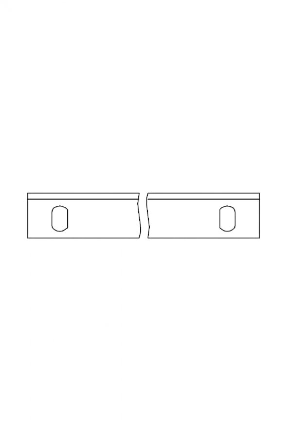 Holz-Her için HSK 30 100x30x4mm planya bıçağı HSS 2 adet