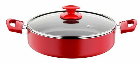 Papilla Redio 28 Cm Karnıyarık Tencere Kırmızı
