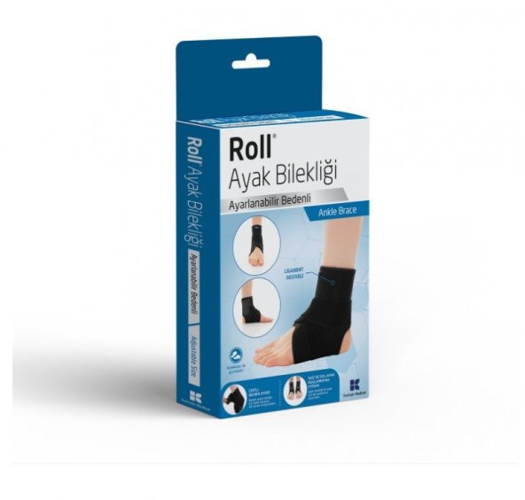 Roll Ayak Bilekliği Ligament Destekli Ayarlabilir Bedenli Sağ Ve Sol Ayak Uyumlu  8699592822101